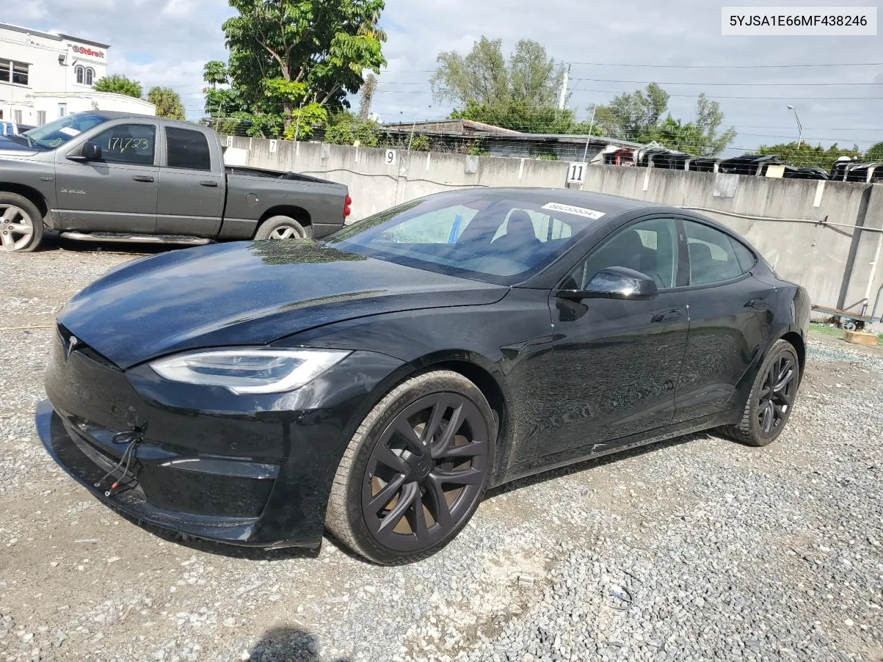 2021 Tesla Model S VIN: 5YJSA1E66MF438246 Lot: 80235554