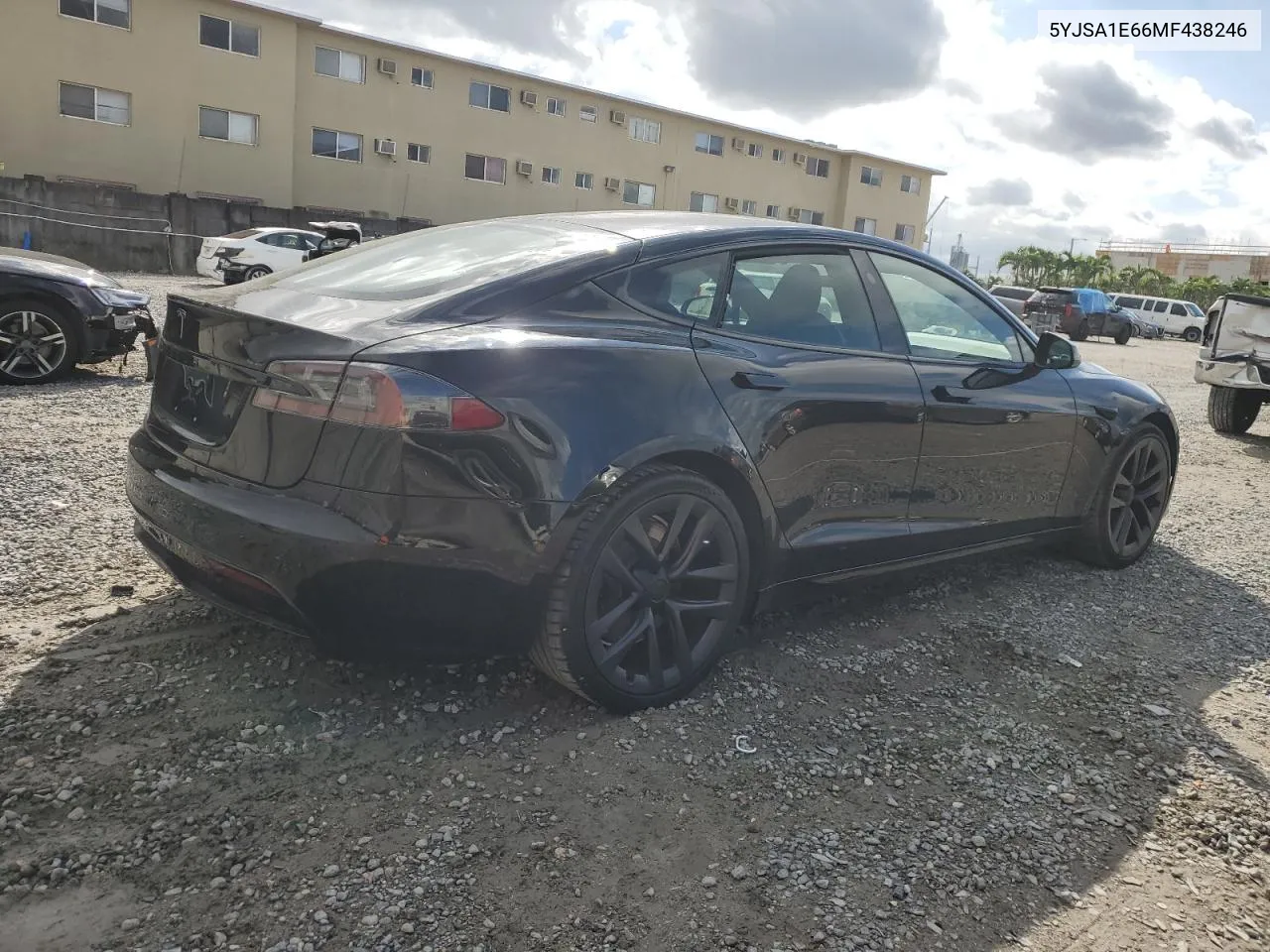 2021 Tesla Model S VIN: 5YJSA1E66MF438246 Lot: 80235554