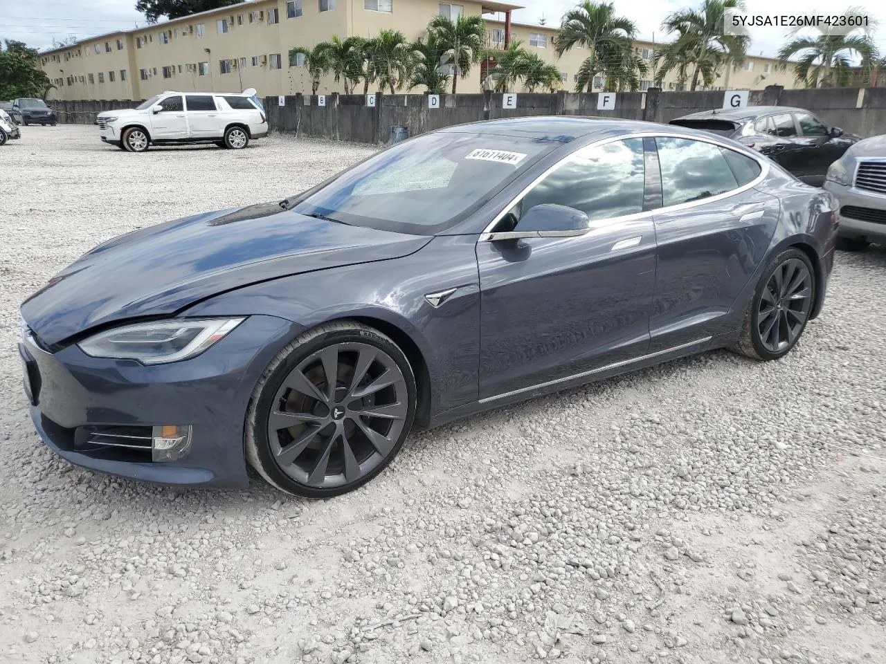 2021 Tesla Model S VIN: 5YJSA1E26MF423601 Lot: 81611404