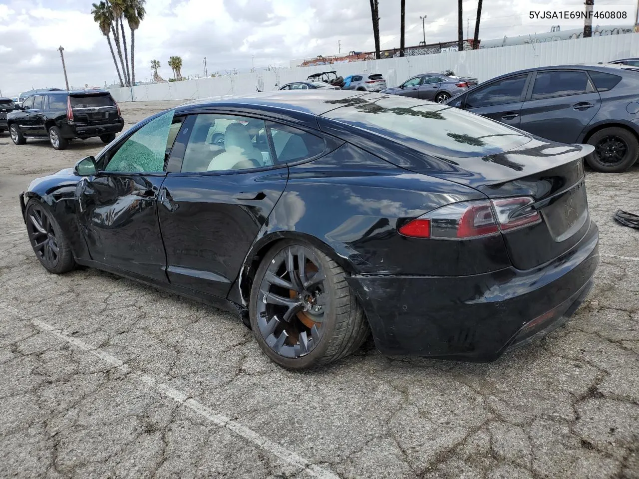 2022 Tesla Model S VIN: 5YJSA1E69NF460808 Lot: 48766764