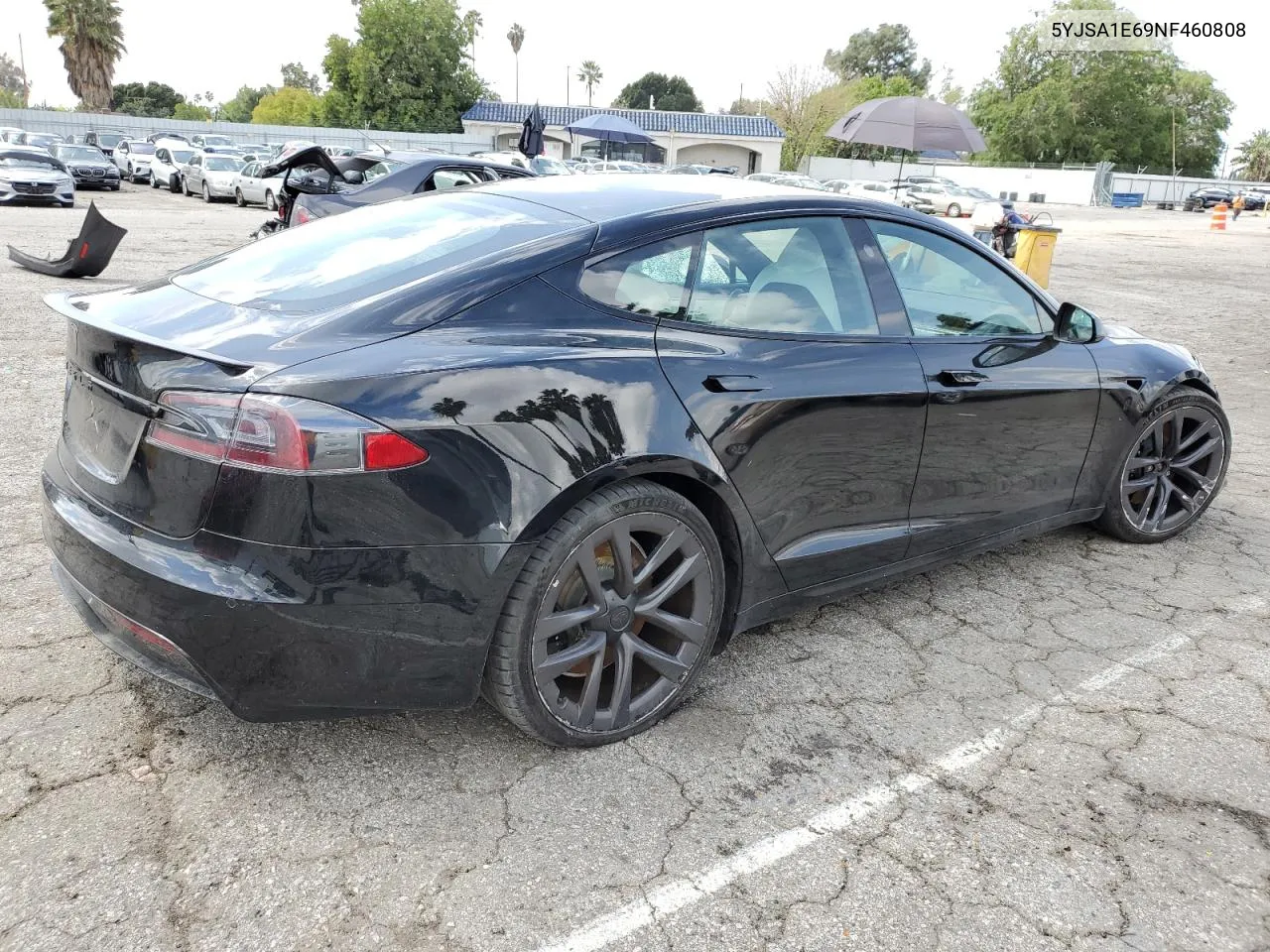 2022 Tesla Model S VIN: 5YJSA1E69NF460808 Lot: 48766764