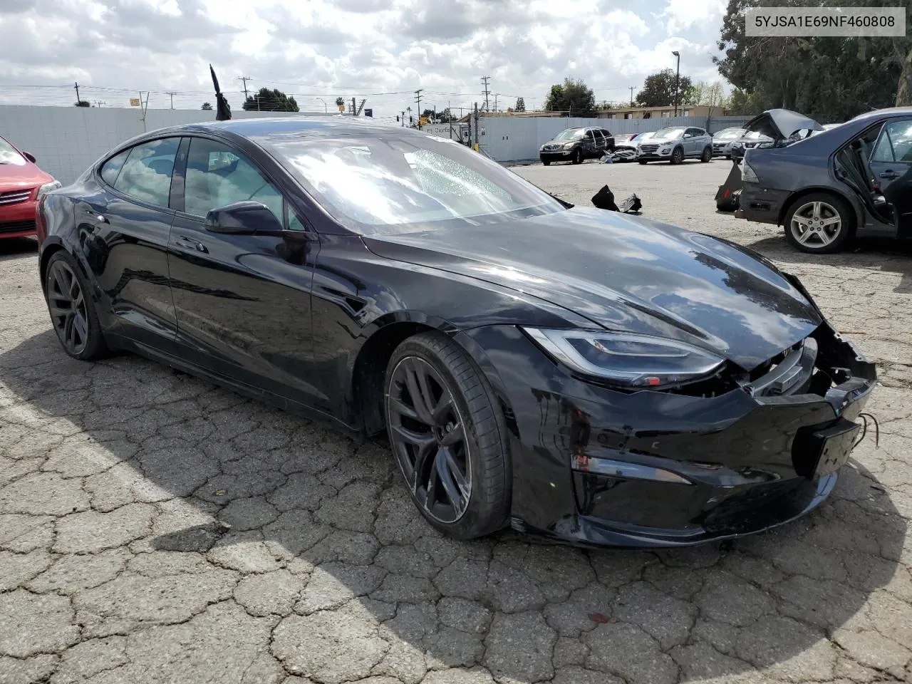 2022 Tesla Model S VIN: 5YJSA1E69NF460808 Lot: 48766764