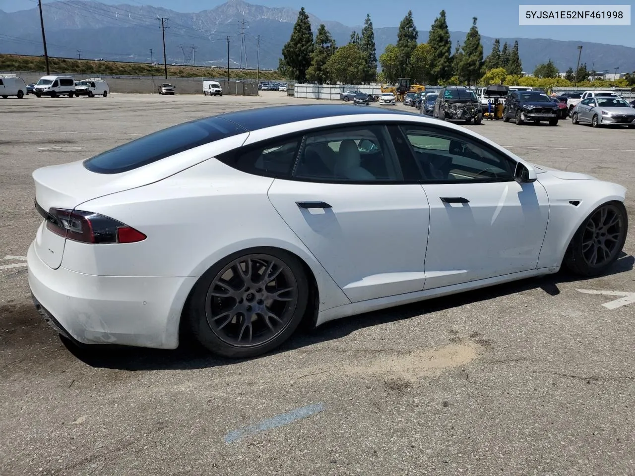 2022 Tesla Model S VIN: 5YJSA1E52NF461998 Lot: 53264624