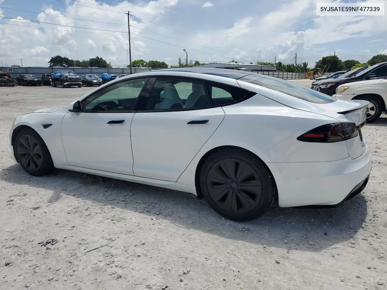 2022 Tesla Model S VIN: 5YJSA1E59NF477339 Lot: 60726824