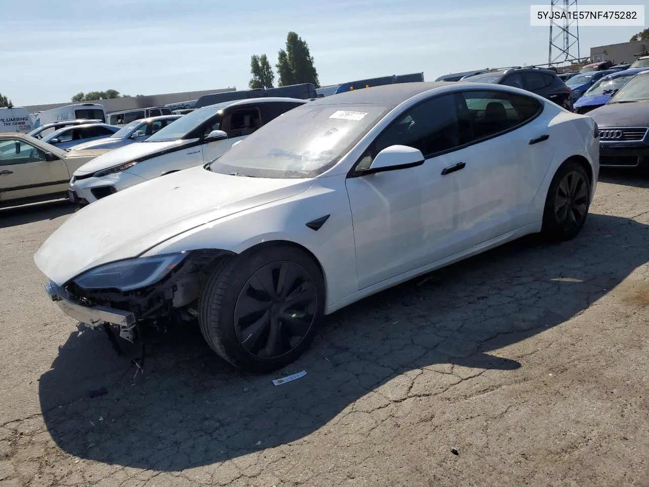 2022 Tesla Model S VIN: 5YJSA1E57NF475282 Lot: 63694254