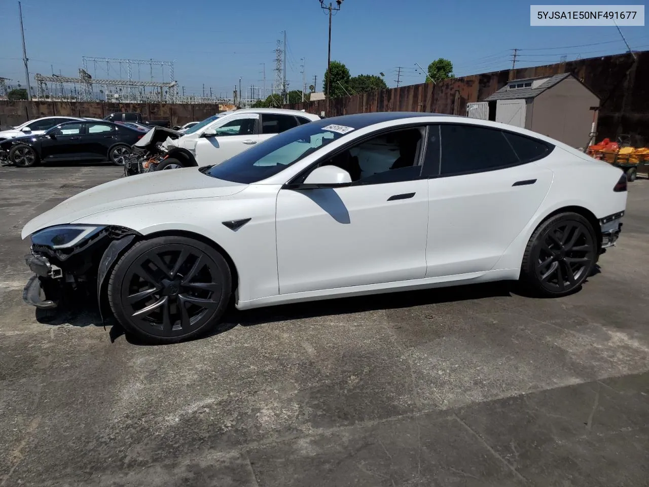 2022 Tesla Model S VIN: 5YJSA1E50NF491677 Lot: 64518674