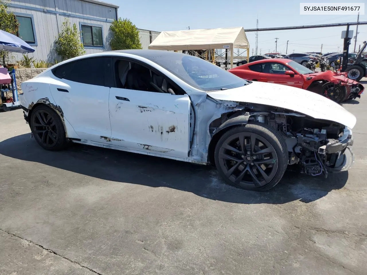 2022 Tesla Model S VIN: 5YJSA1E50NF491677 Lot: 64518674