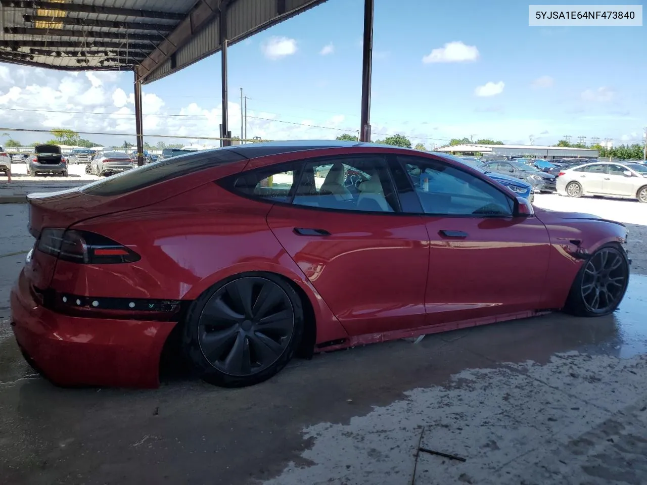 5YJSA1E64NF473840 2022 Tesla Model S