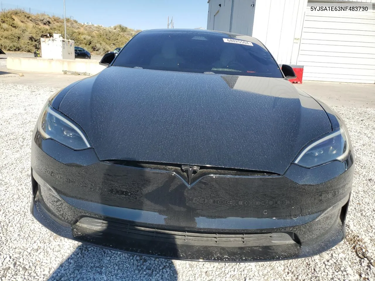 2022 Tesla Model S VIN: 5YJSA1E63NF483730 Lot: 68025504