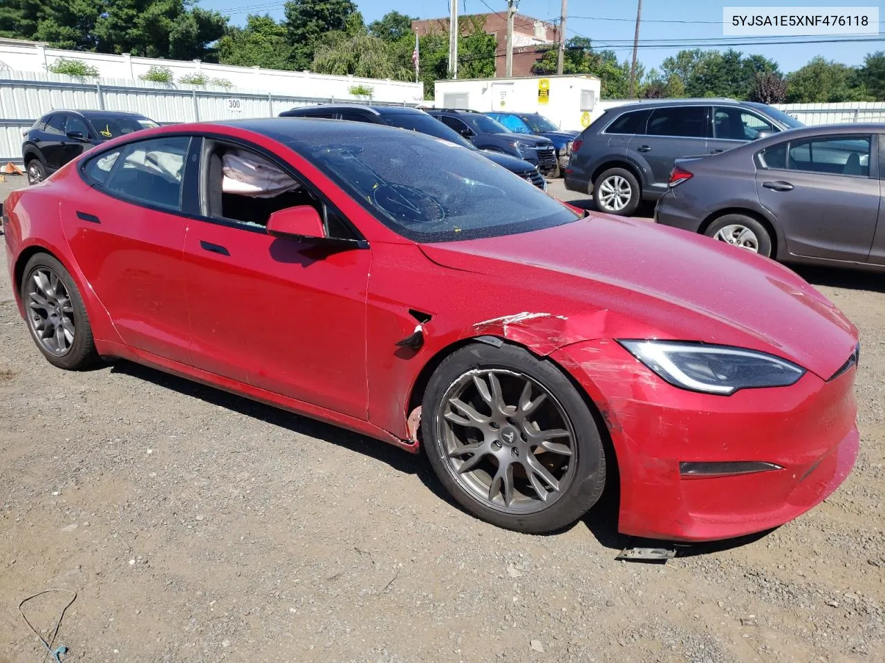 5YJSA1E5XNF476118 2022 Tesla Model S