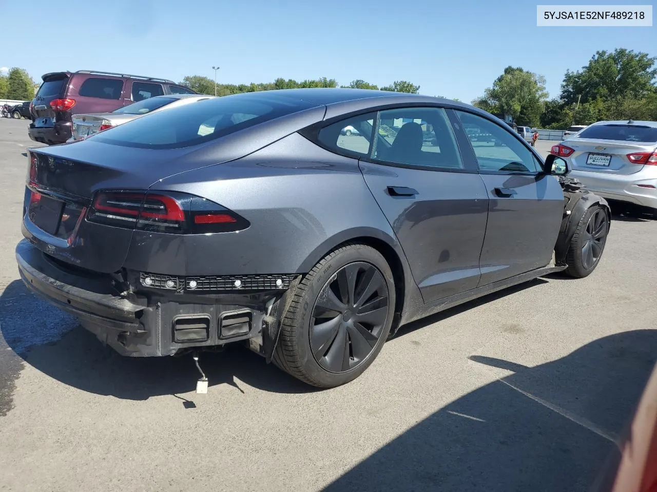 2022 Tesla Model S VIN: 5YJSA1E52NF489218 Lot: 70391054