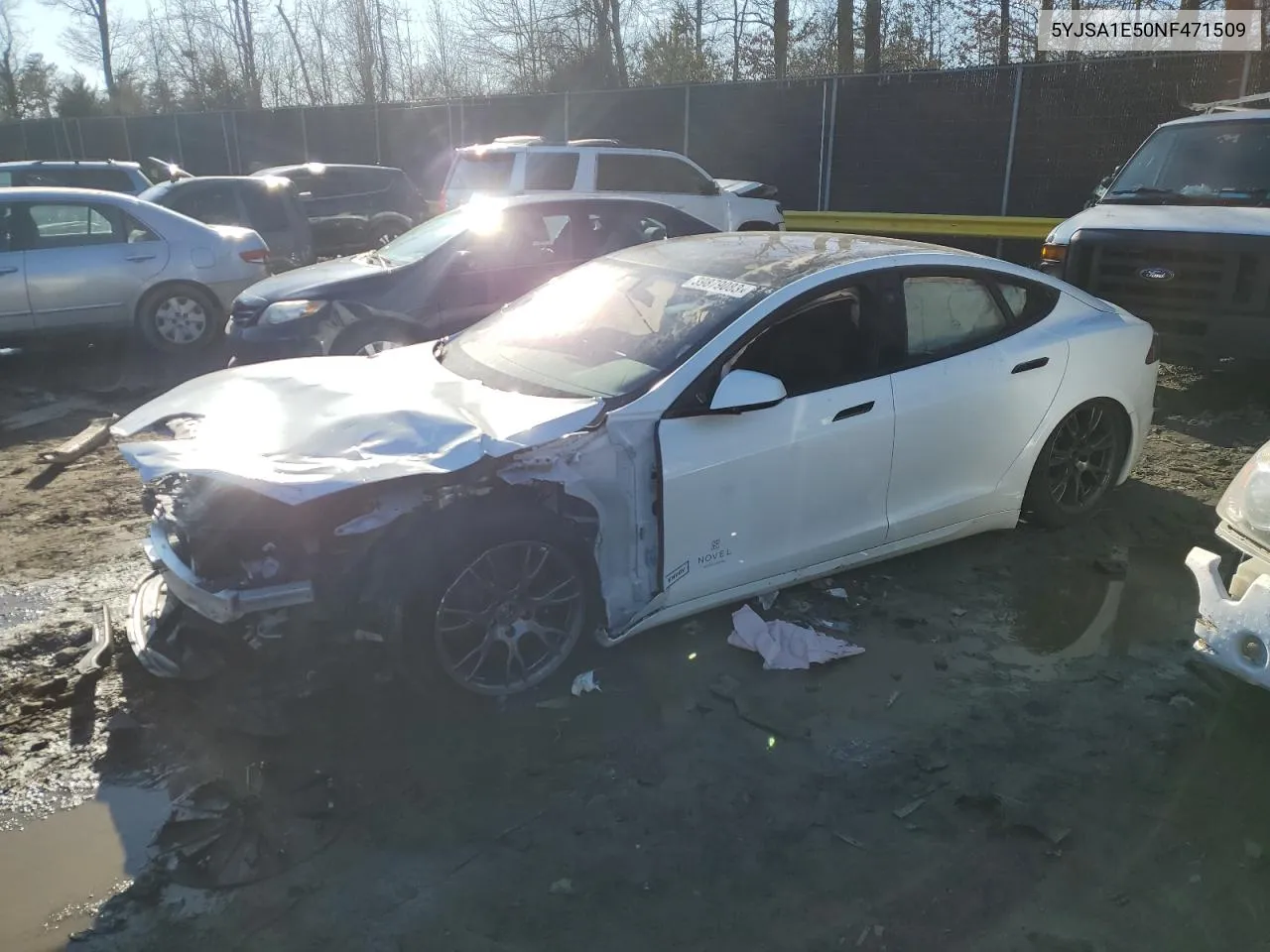 2022 Tesla Model S VIN: 5YJSA1E50NF471509 Lot: 72193124