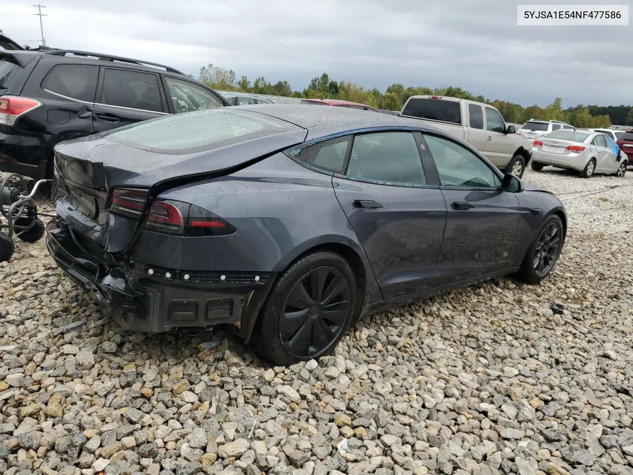 2022 Tesla Model S VIN: 5YJSA1E54NF477586 Lot: 72534384