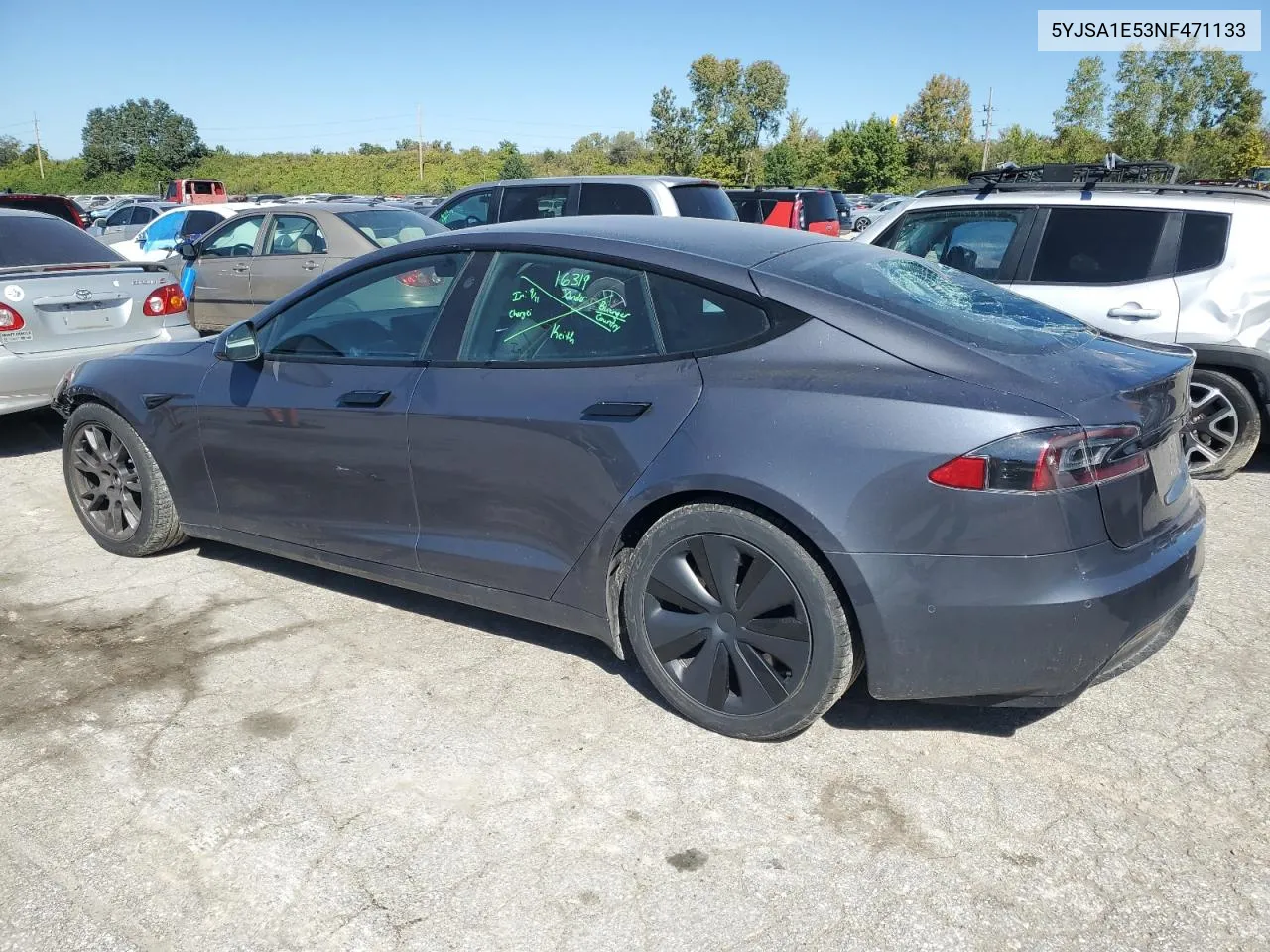 2022 Tesla Model S VIN: 5YJSA1E53NF471133 Lot: 73100554