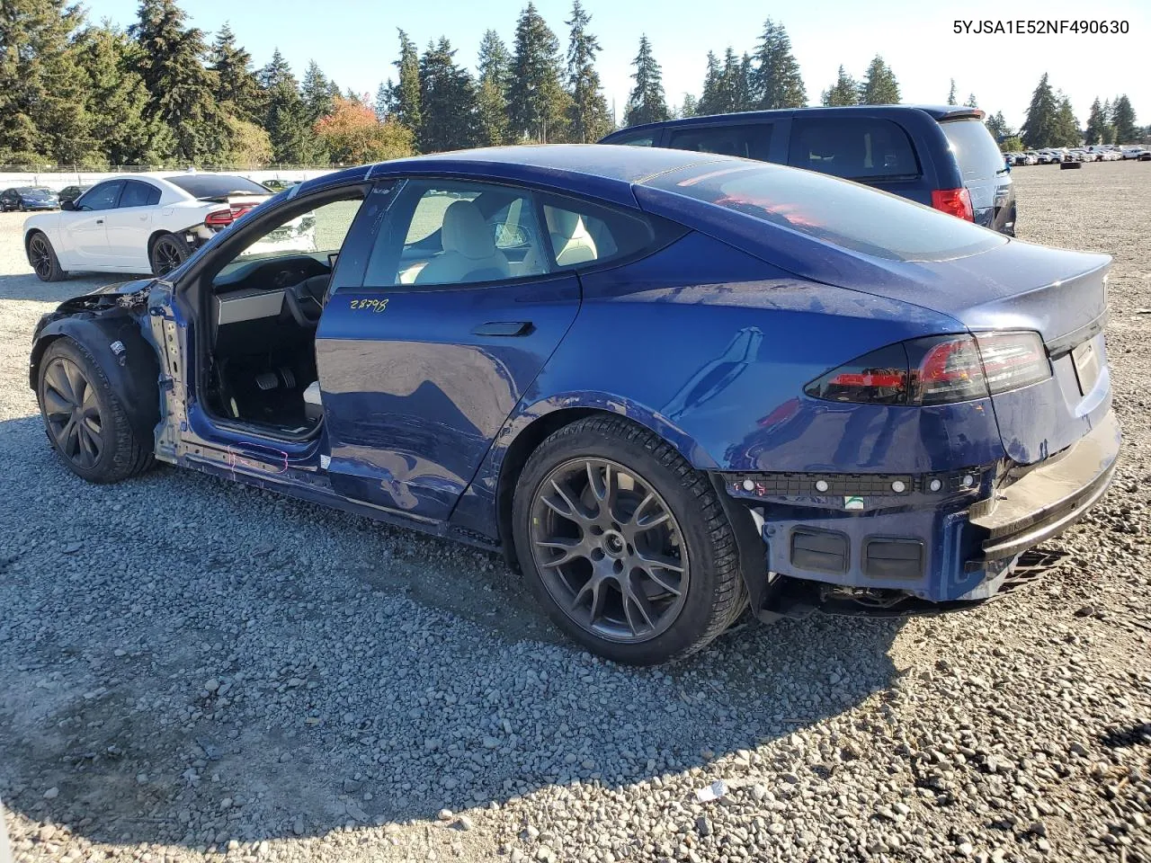 2022 Tesla Model S VIN: 5YJSA1E52NF490630 Lot: 73747024