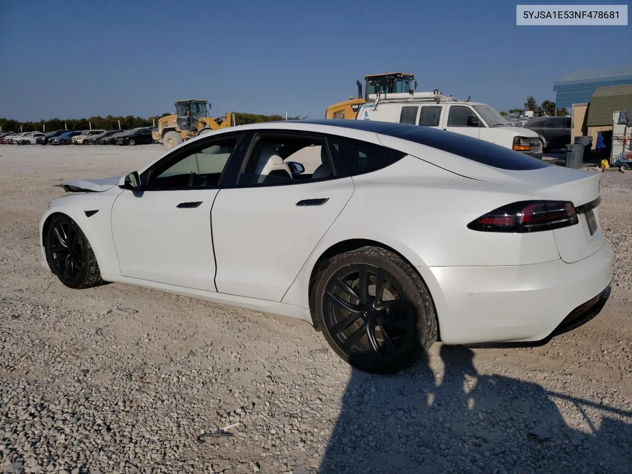 2022 Tesla Model S VIN: 5YJSA1E53NF478681 Lot: 74242584