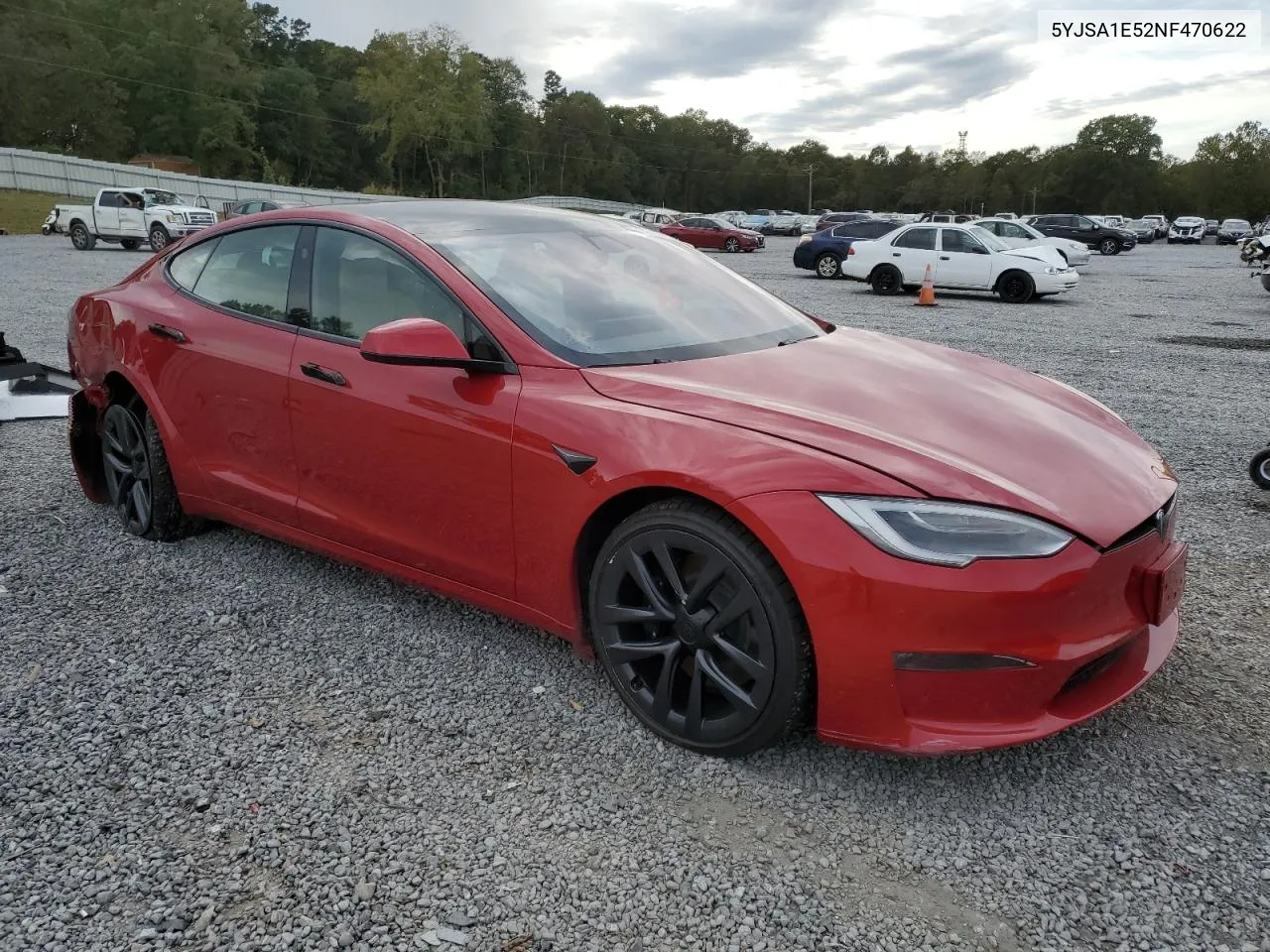 2022 Tesla Model S VIN: 5YJSA1E52NF470622 Lot: 74517944