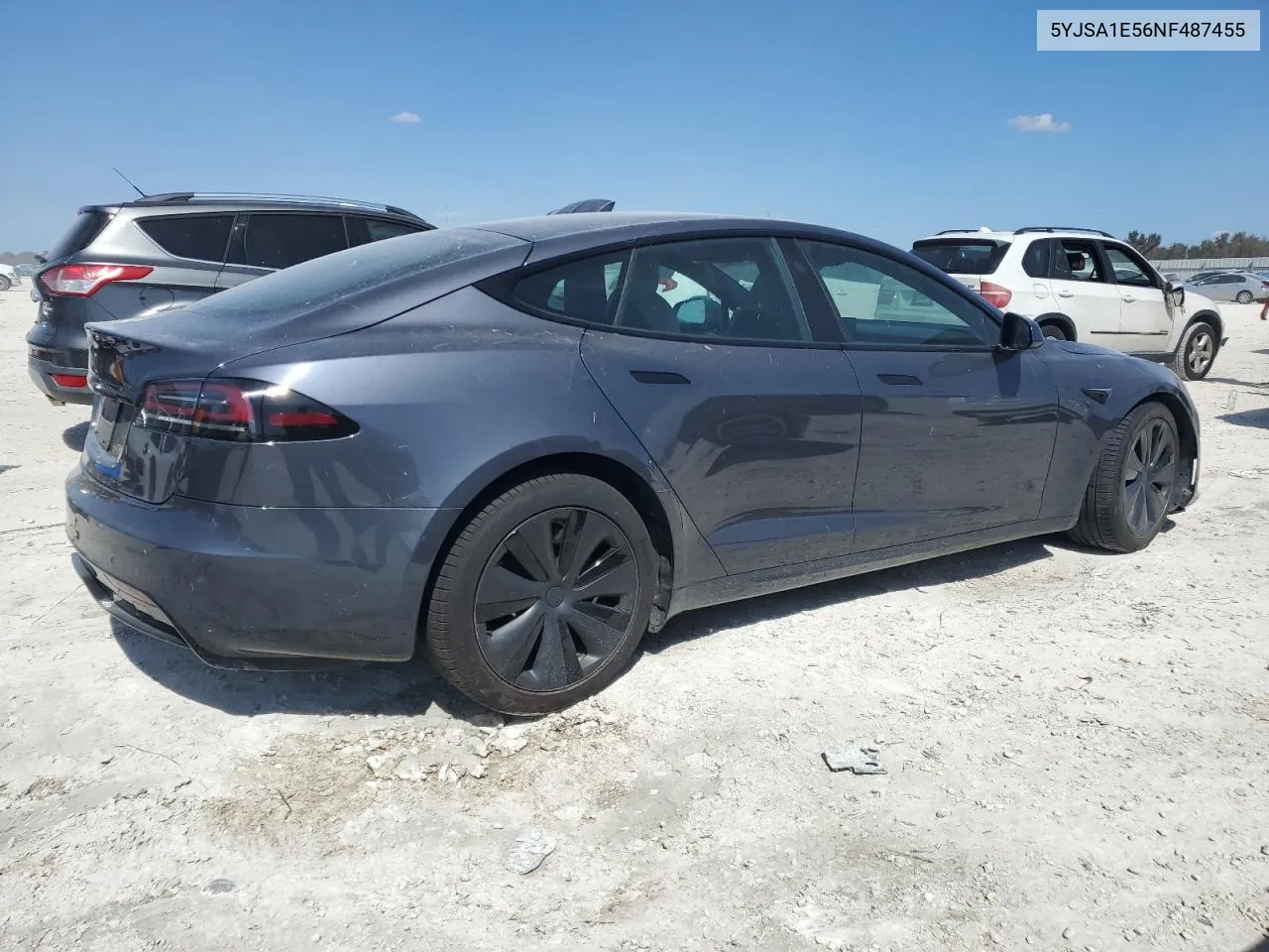 2022 Tesla Model S VIN: 5YJSA1E56NF487455 Lot: 74670594