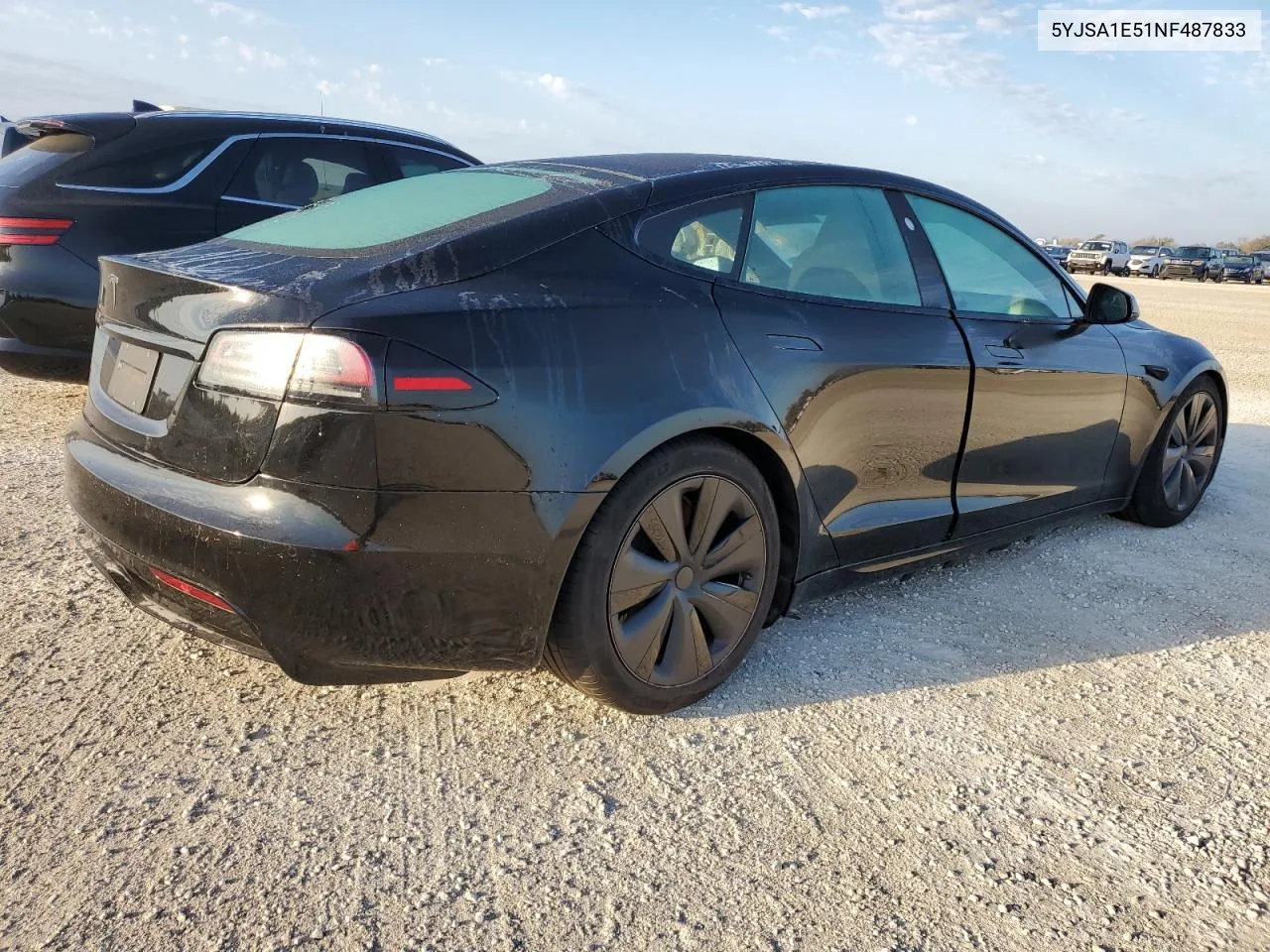 2022 Tesla Model S VIN: 5YJSA1E51NF487833 Lot: 74845394