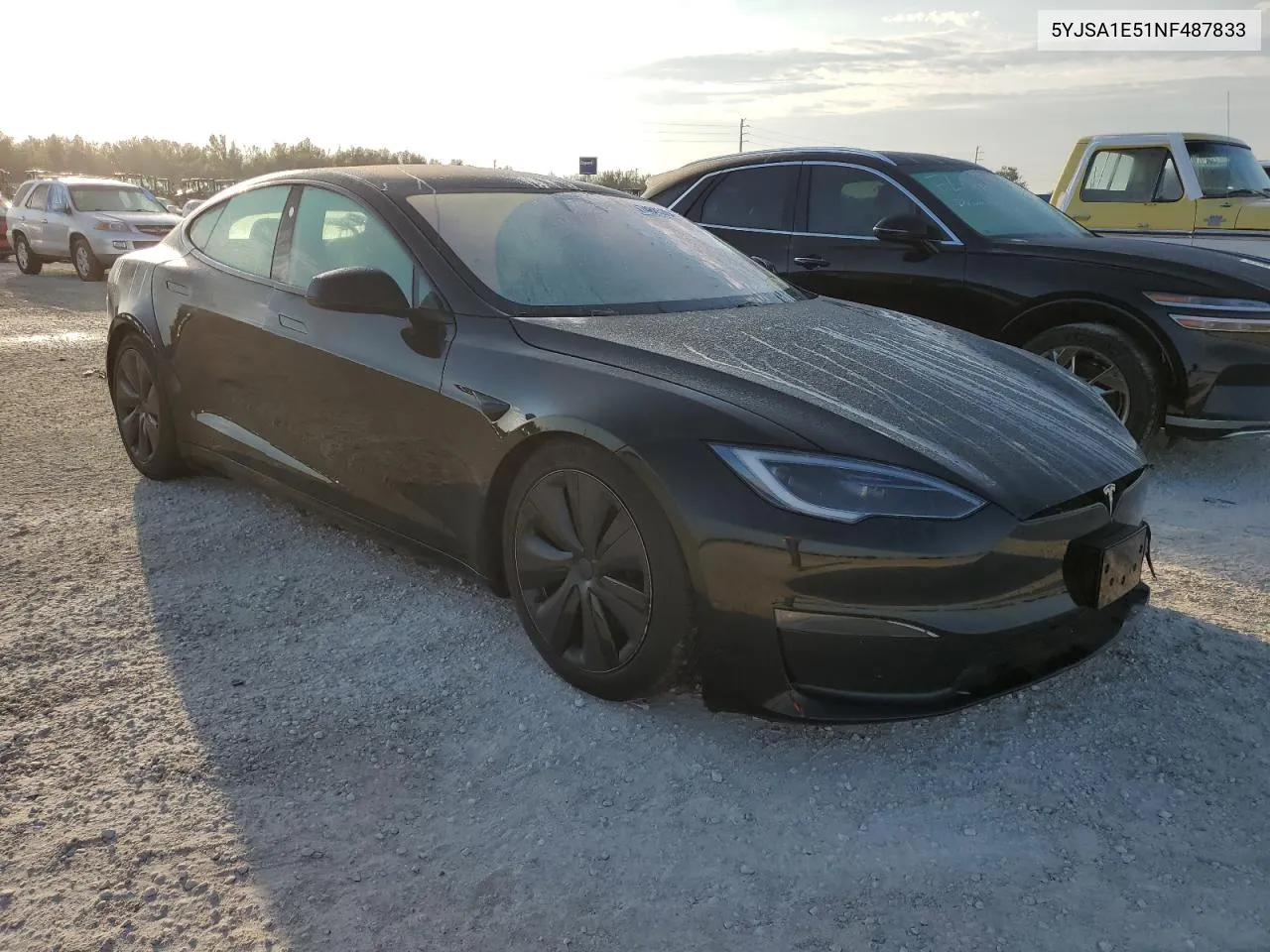 2022 Tesla Model S VIN: 5YJSA1E51NF487833 Lot: 74845394