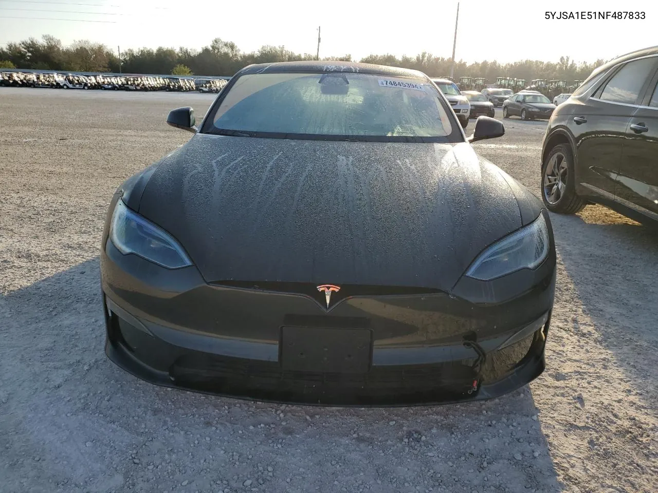 2022 Tesla Model S VIN: 5YJSA1E51NF487833 Lot: 74845394