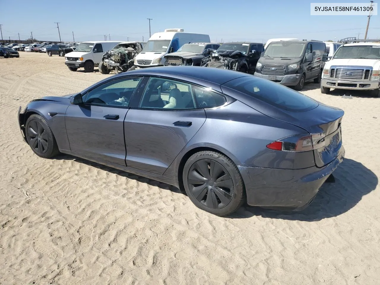 2022 Tesla Model S VIN: 5YJSA1E58NF461309 Lot: 75139154