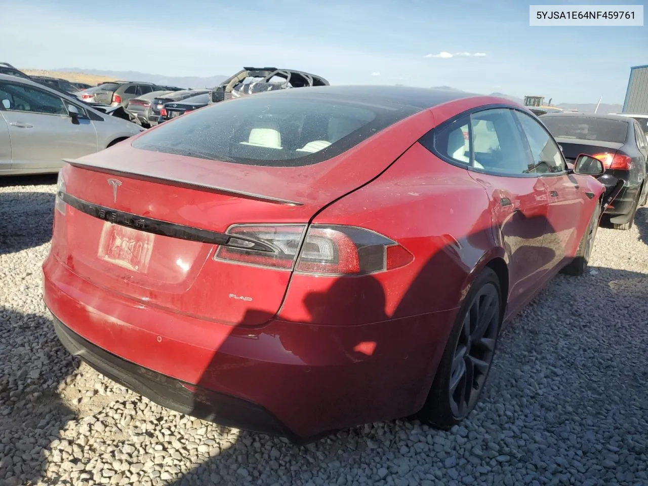 2022 Tesla Model S VIN: 5YJSA1E64NF459761 Lot: 75478984