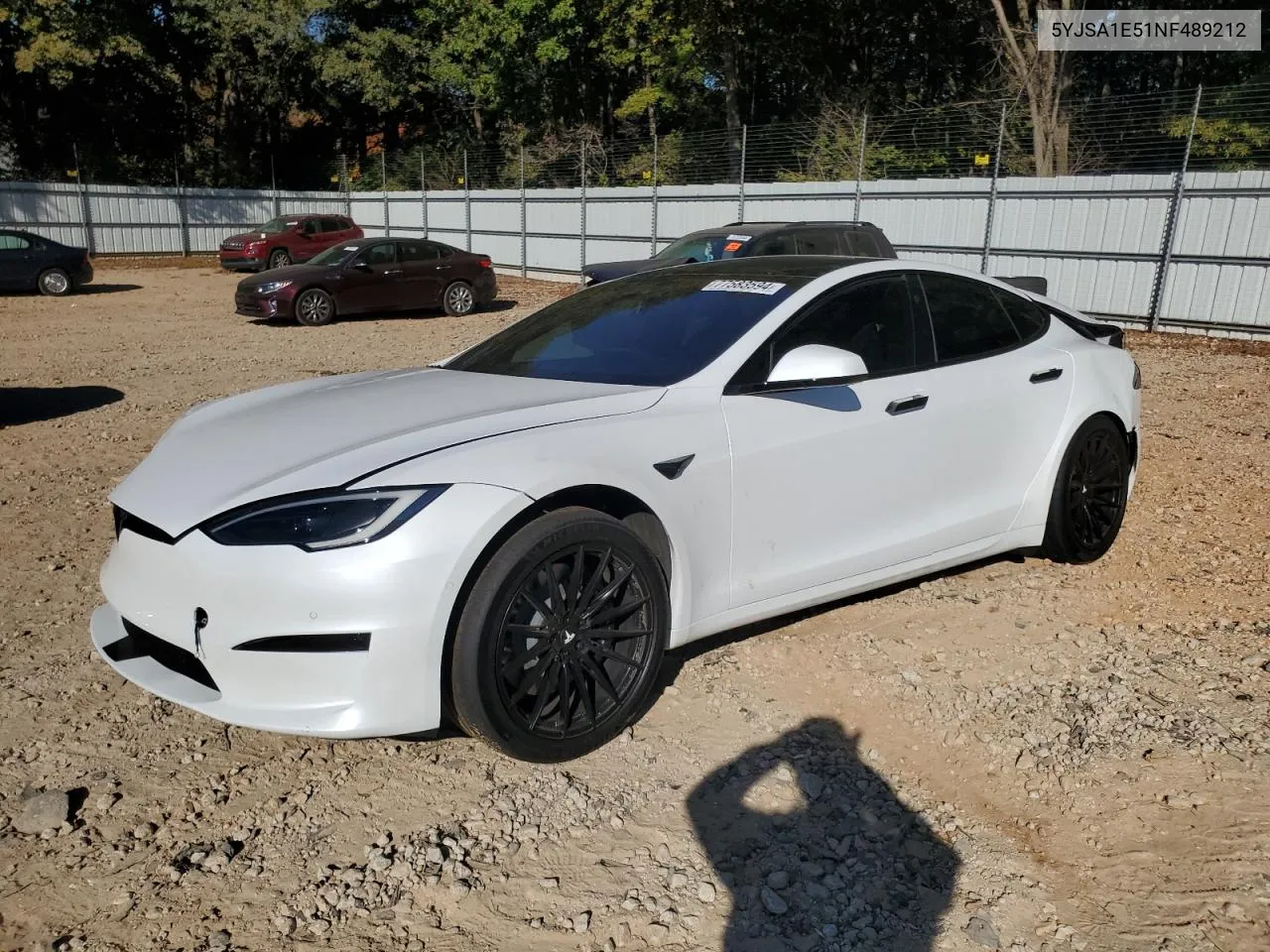 2022 Tesla Model S VIN: 5YJSA1E51NF489212 Lot: 77583594