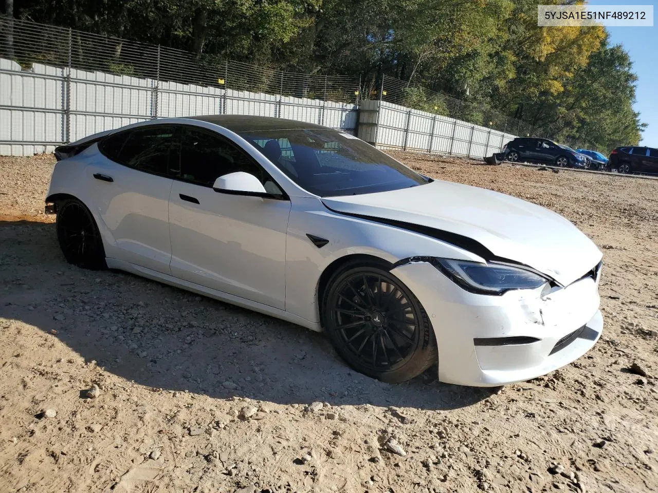 2022 Tesla Model S VIN: 5YJSA1E51NF489212 Lot: 77583594