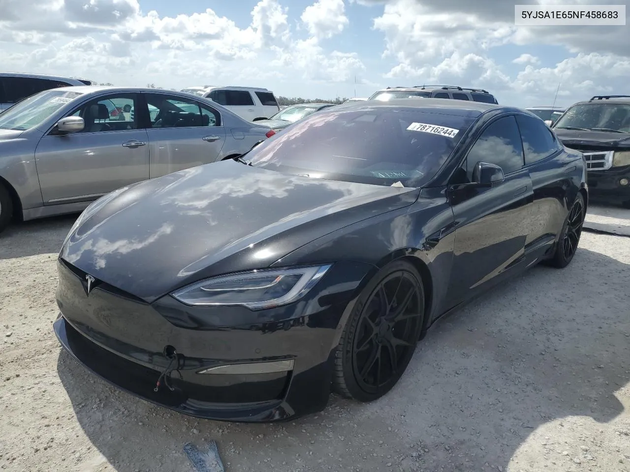 2022 Tesla Model S VIN: 5YJSA1E65NF458683 Lot: 78716244