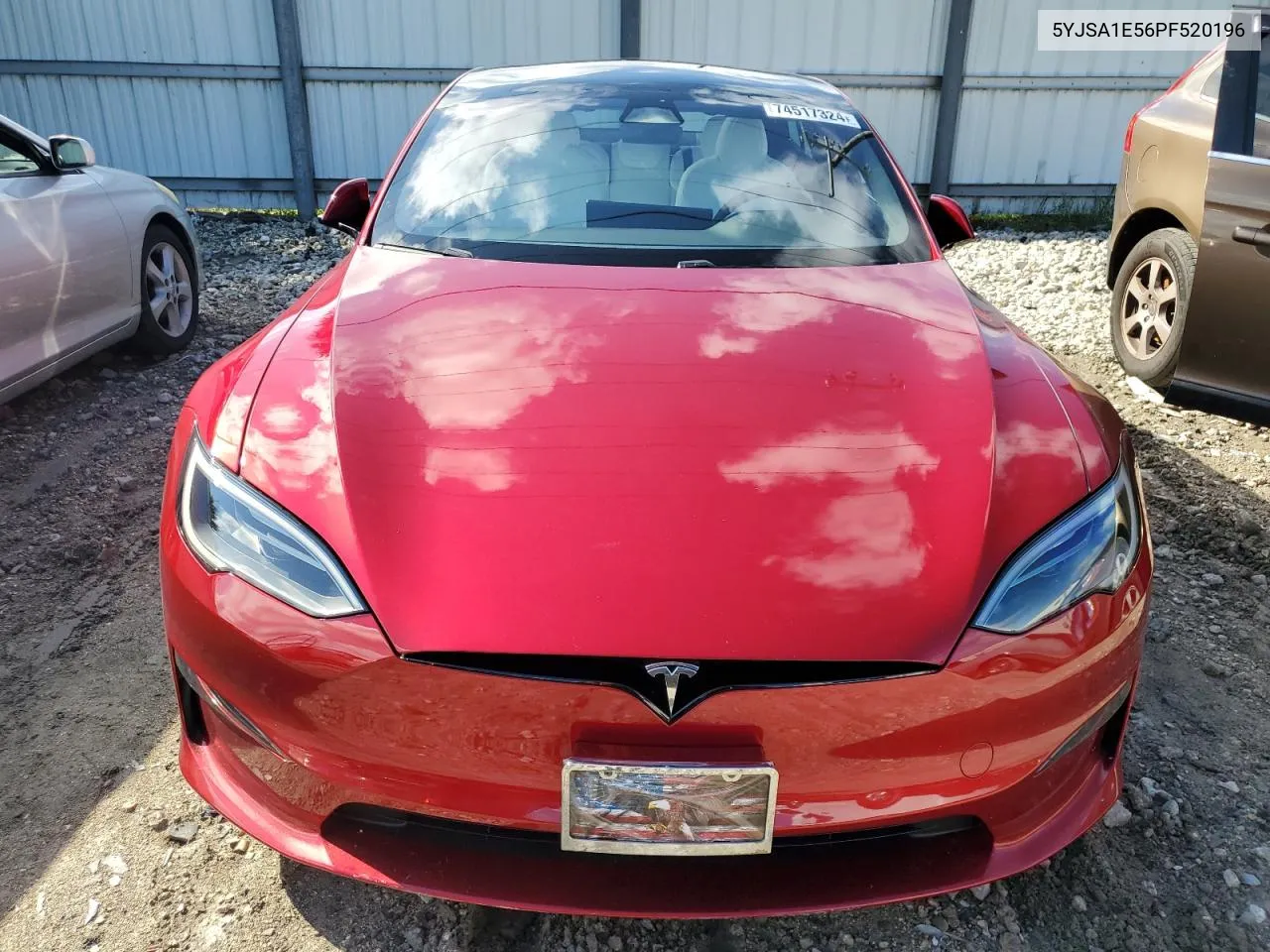 2023 Tesla Model S VIN: 5YJSA1E56PF520196 Lot: 74517324