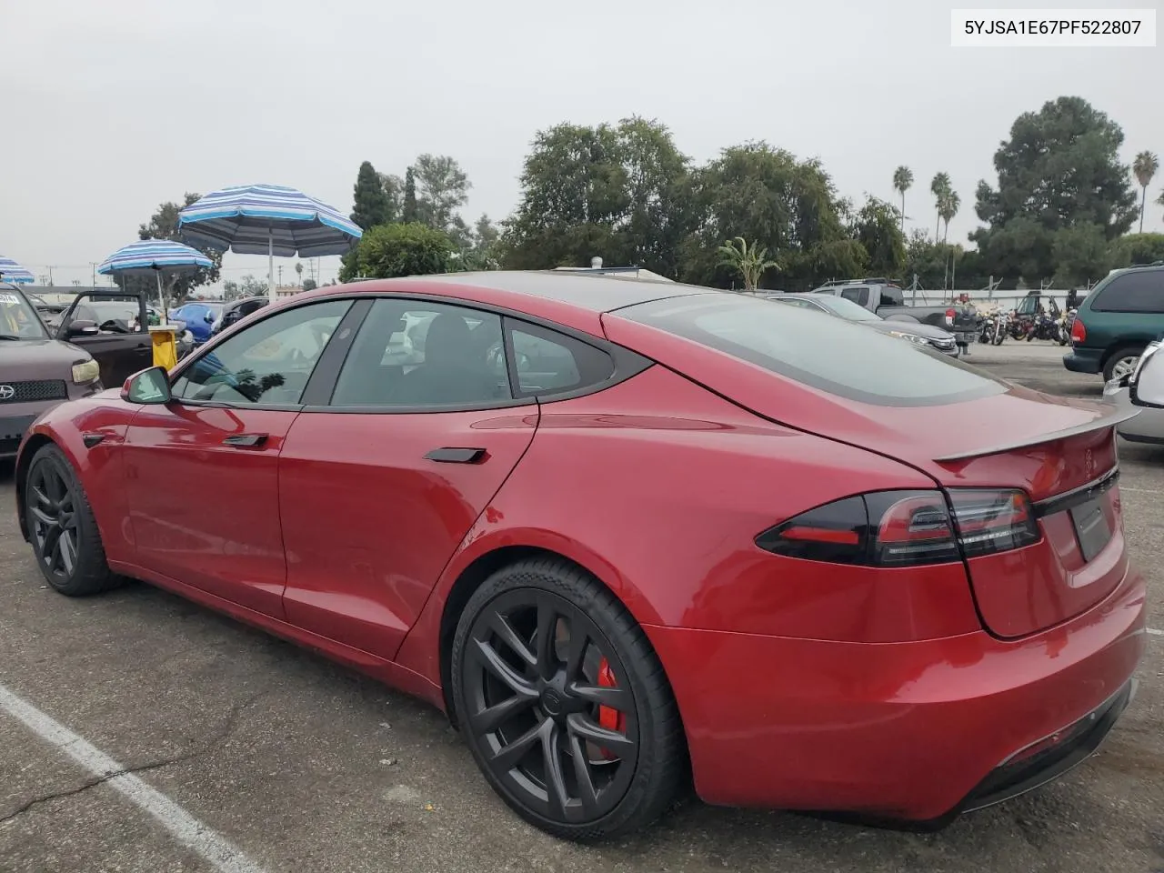 2023 Tesla Model S VIN: 5YJSA1E67PF522807 Lot: 76362264