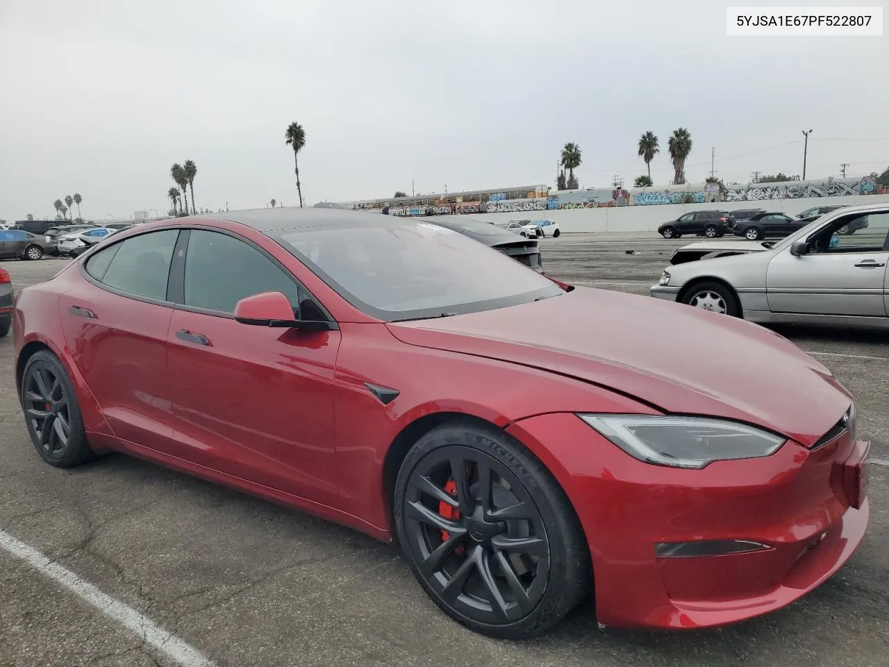 2023 Tesla Model S VIN: 5YJSA1E67PF522807 Lot: 76362264