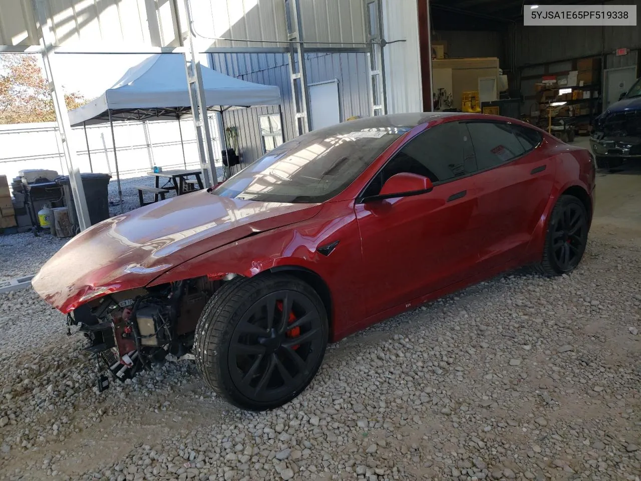 2023 Tesla Model S VIN: 5YJSA1E65PF519338 Lot: 76487054