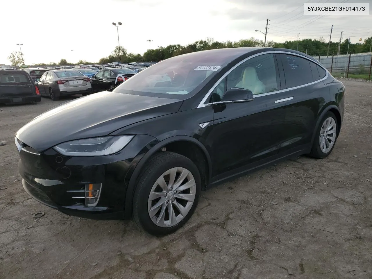 2016 Tesla Model X VIN: 5YJXCBE21GF014173 Lot: 51177124