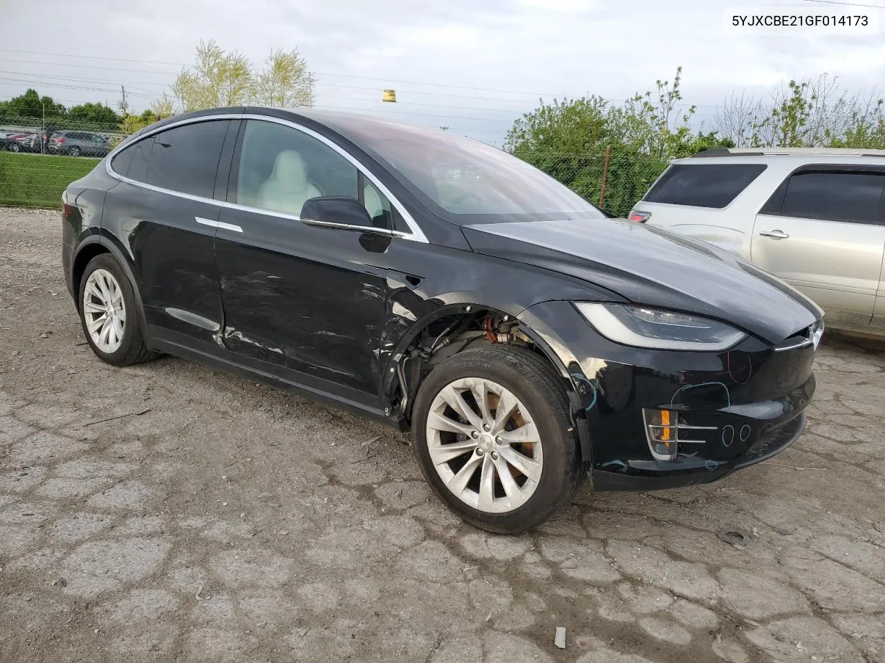 2016 Tesla Model X VIN: 5YJXCBE21GF014173 Lot: 51177124