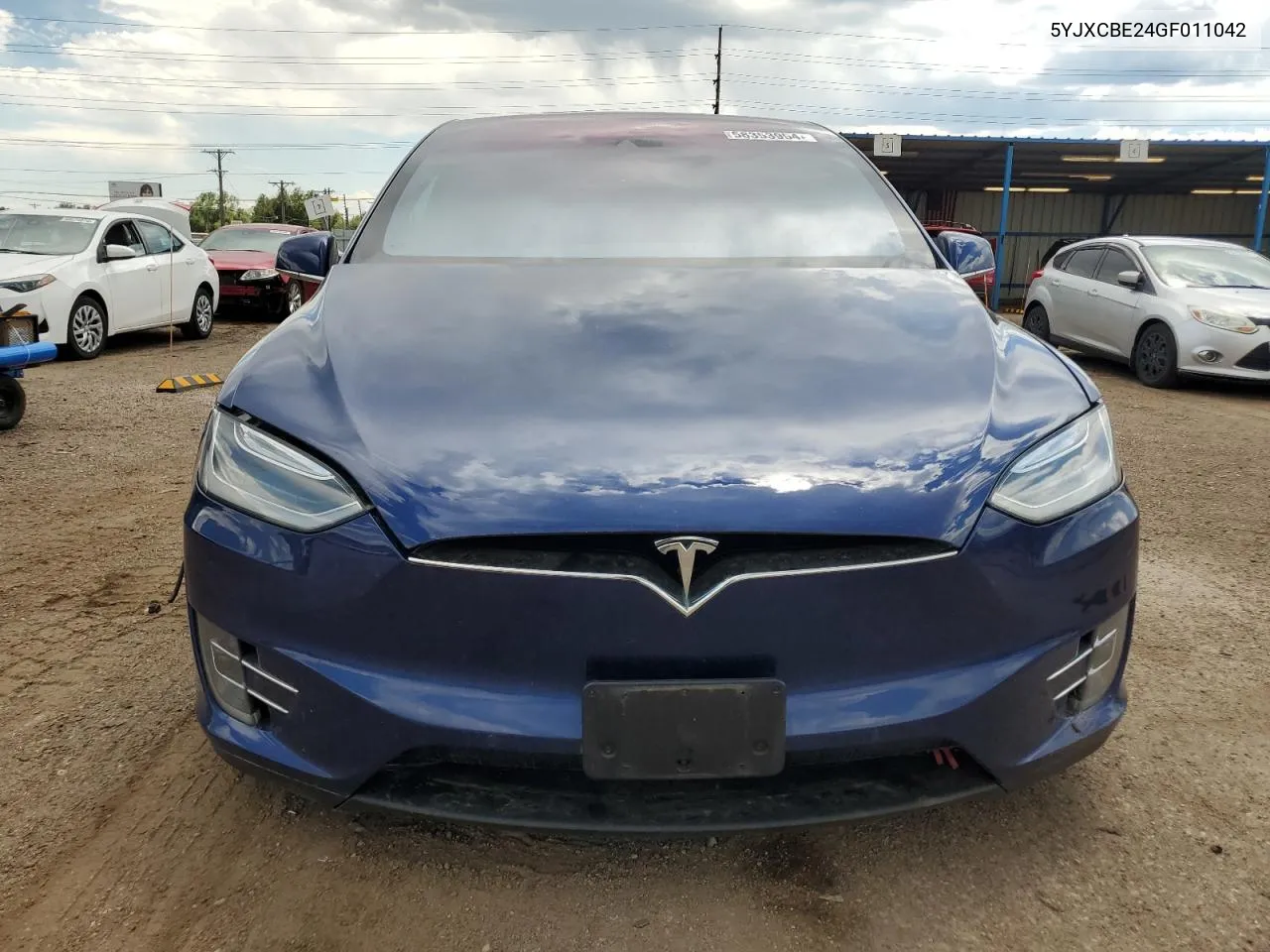 2016 Tesla Model X VIN: 5YJXCBE24GF011042 Lot: 58353954