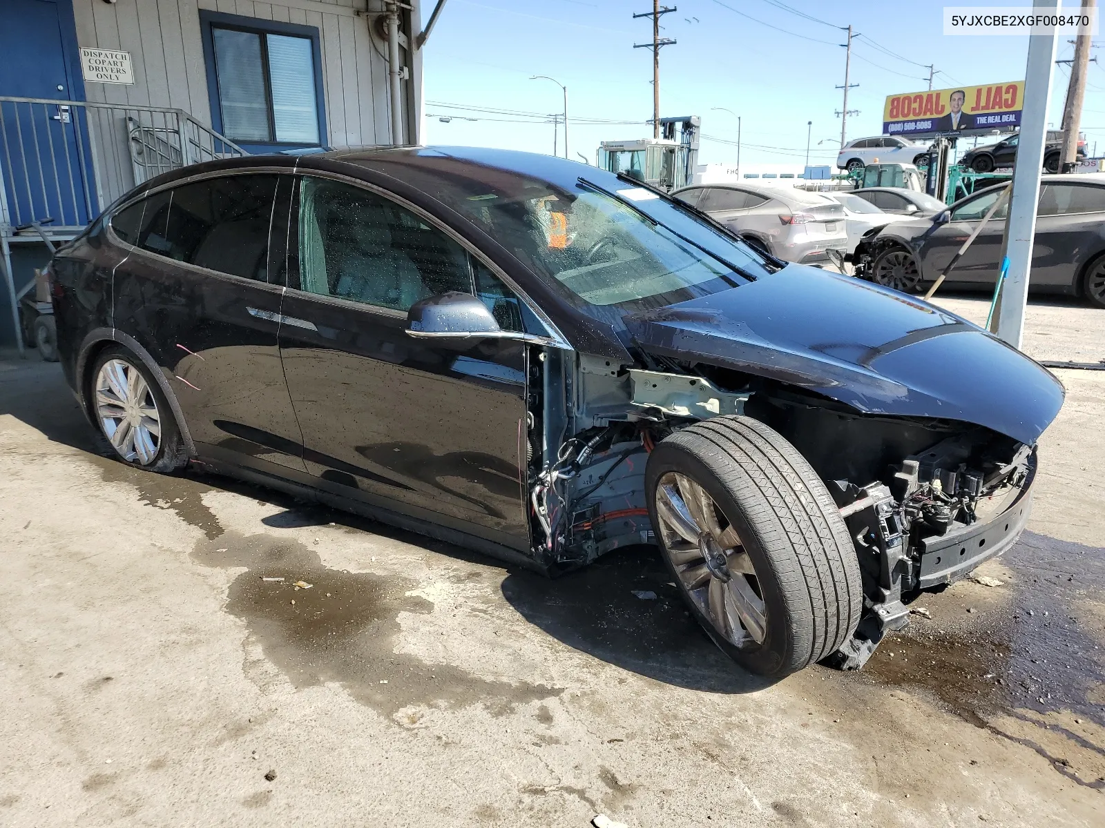 2016 Tesla Model X VIN: 5YJXCBE2XGF008470 Lot: 63191934