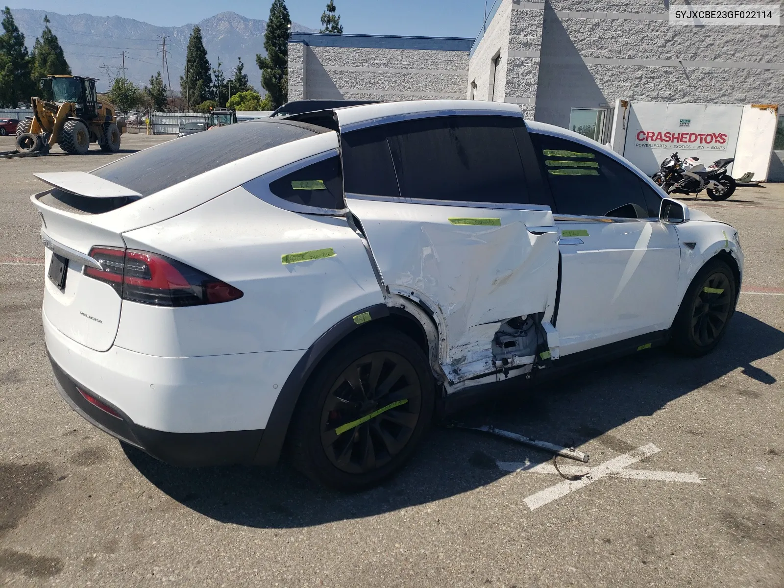 2016 Tesla Model X VIN: 5YJXCBE23GF022114 Lot: 63723744