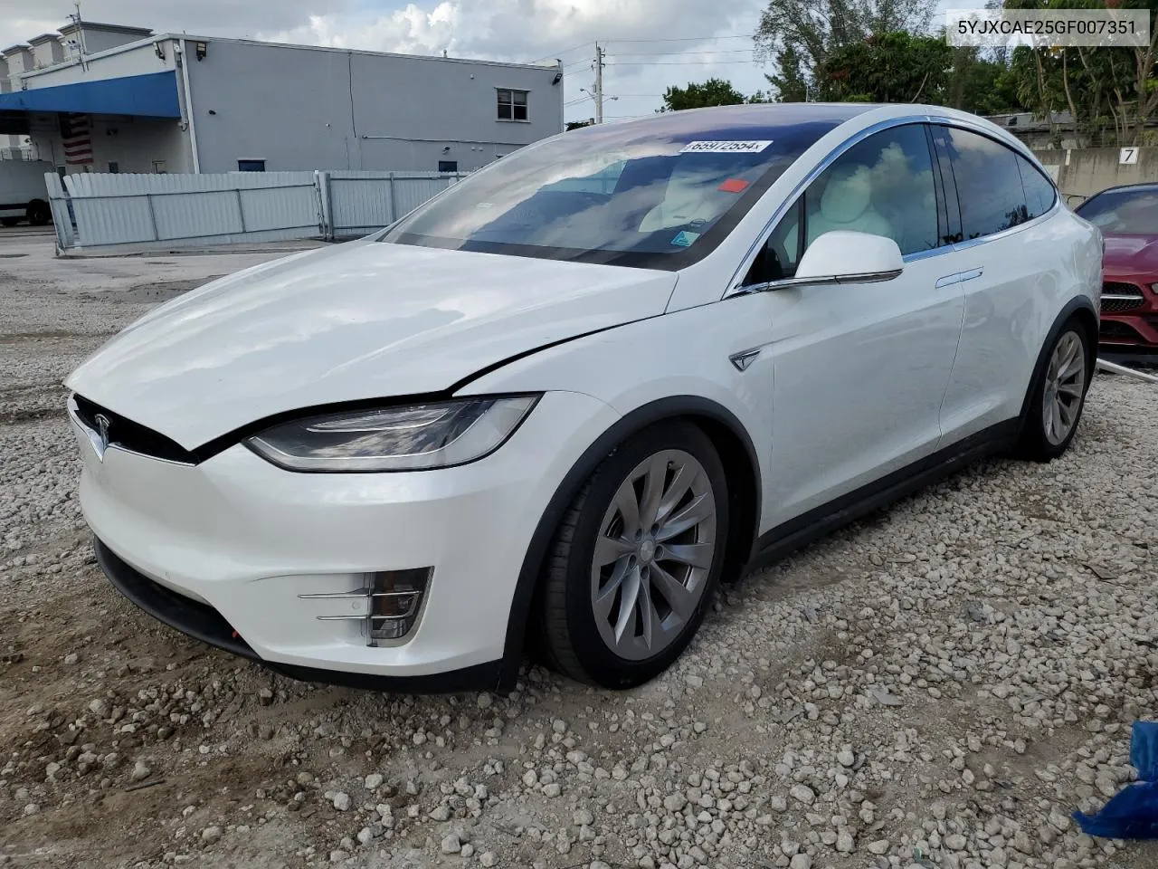 5YJXCAE25GF007351 2016 Tesla Model X