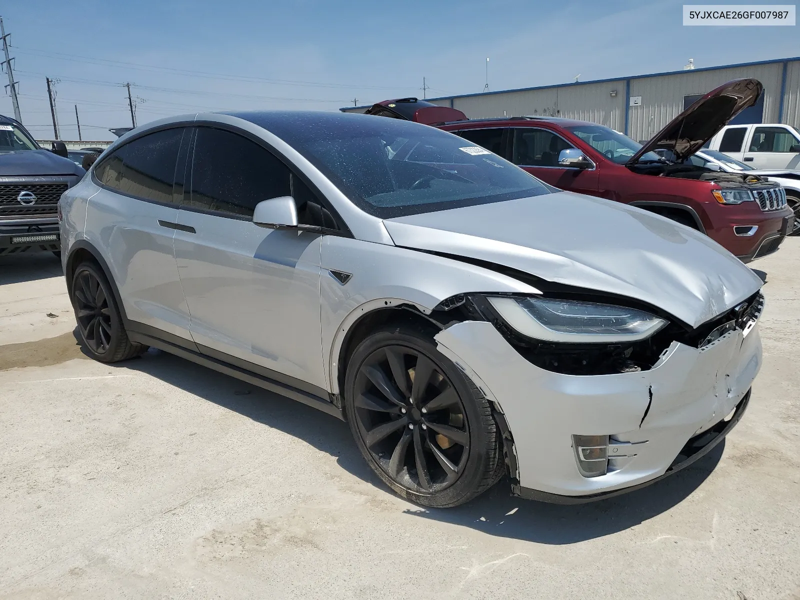 2016 Tesla Model X VIN: 5YJXCAE26GF007987 Lot: 67322884