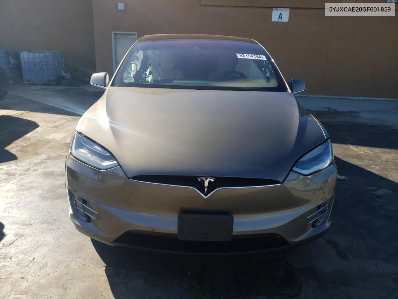 2016 Tesla Model X VIN: 5YJXCAE20GF001859 Lot: 68154194