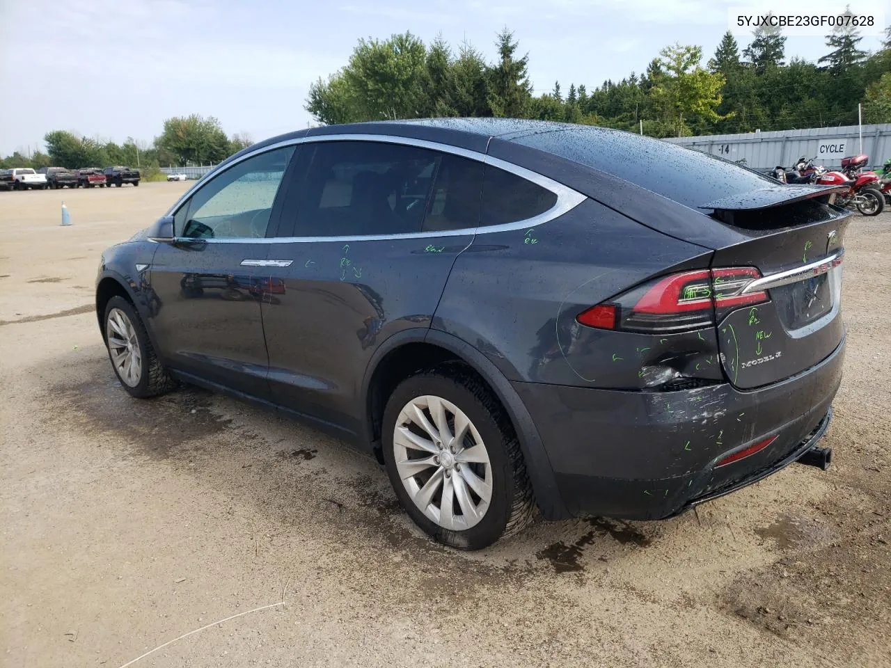 2016 Tesla Model X VIN: 5YJXCBE23GF007628 Lot: 68931634