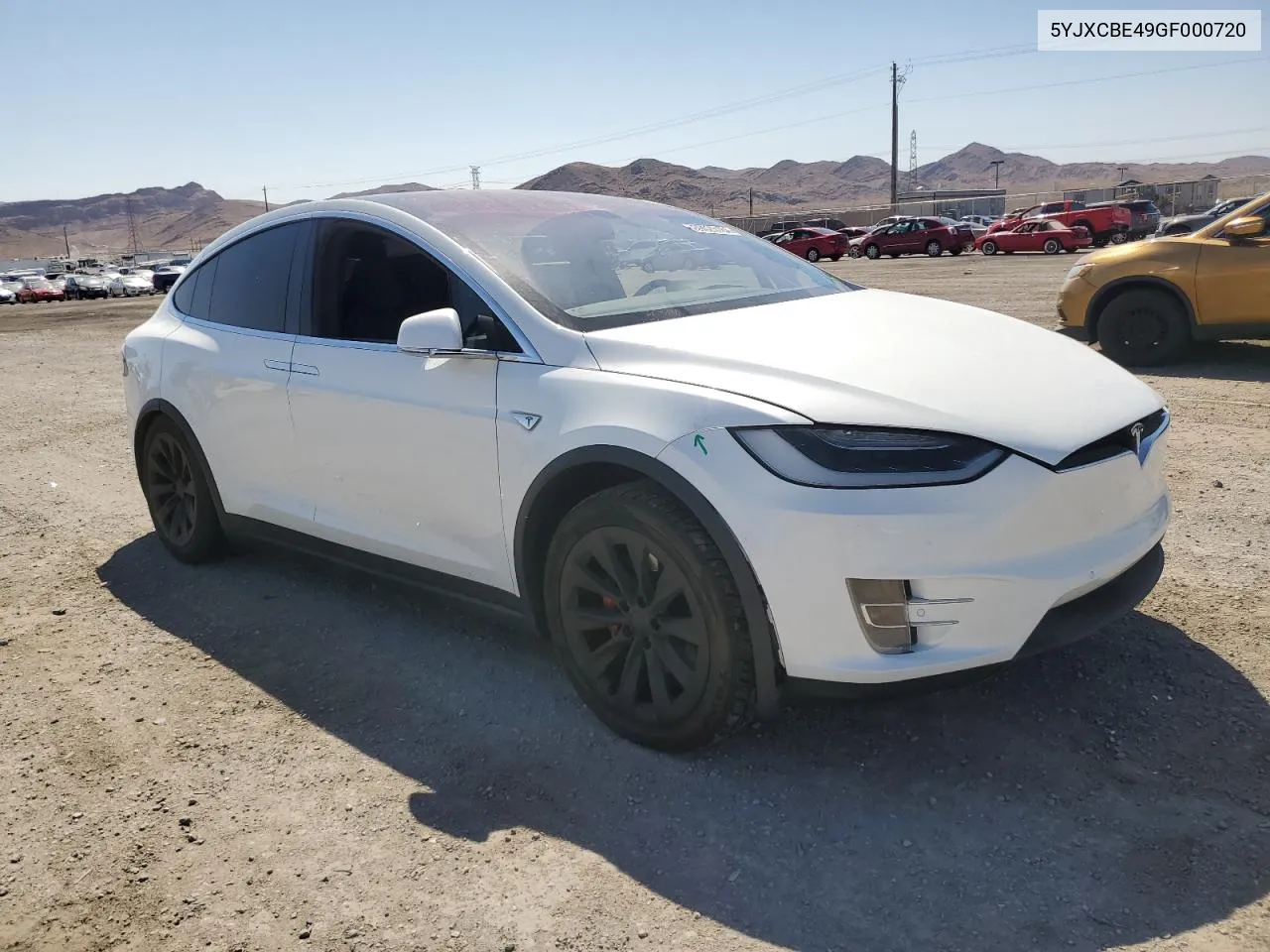 2016 Tesla Model X VIN: 5YJXCBE49GF000720 Lot: 69025184