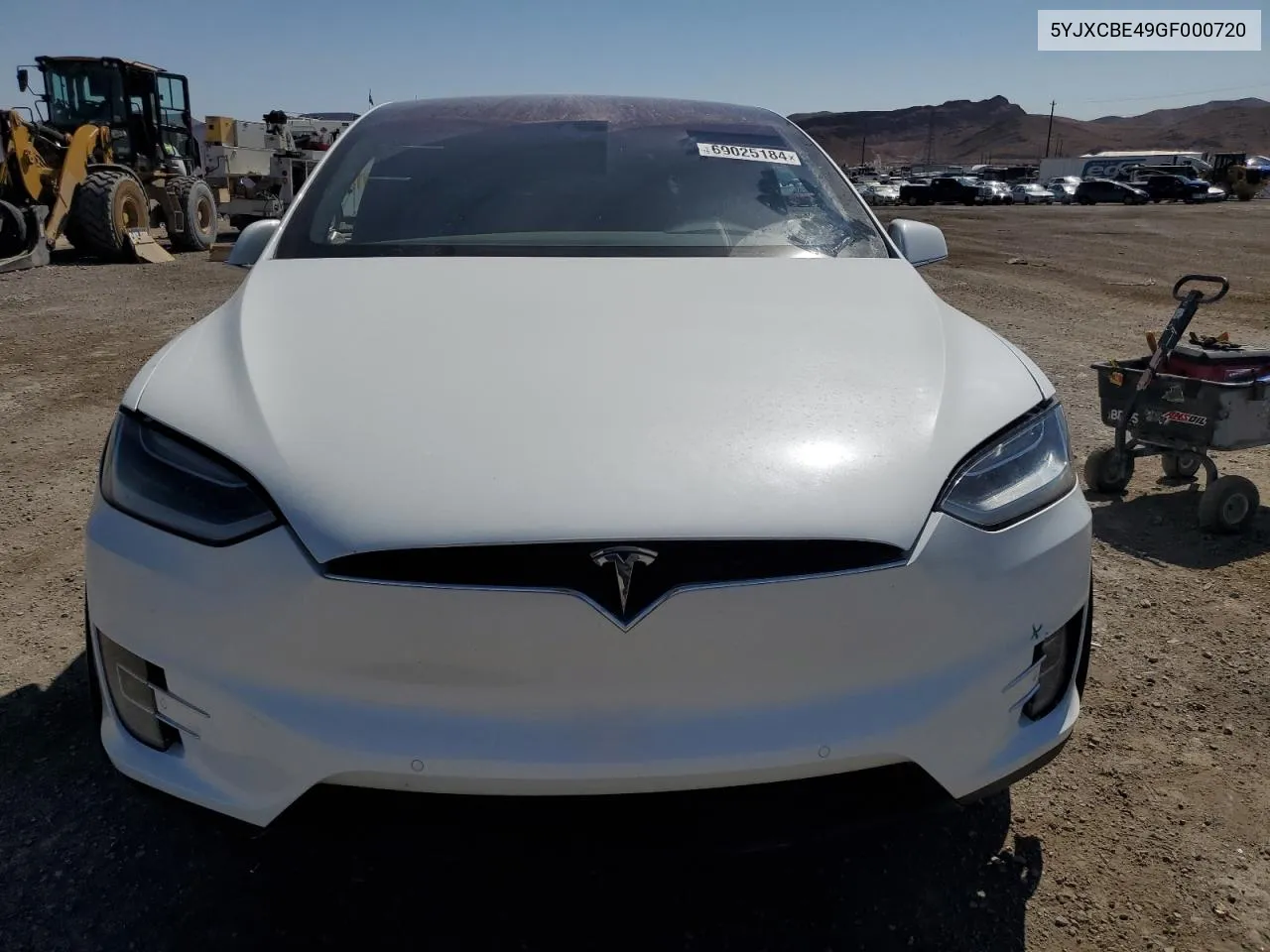 2016 Tesla Model X VIN: 5YJXCBE49GF000720 Lot: 69025184