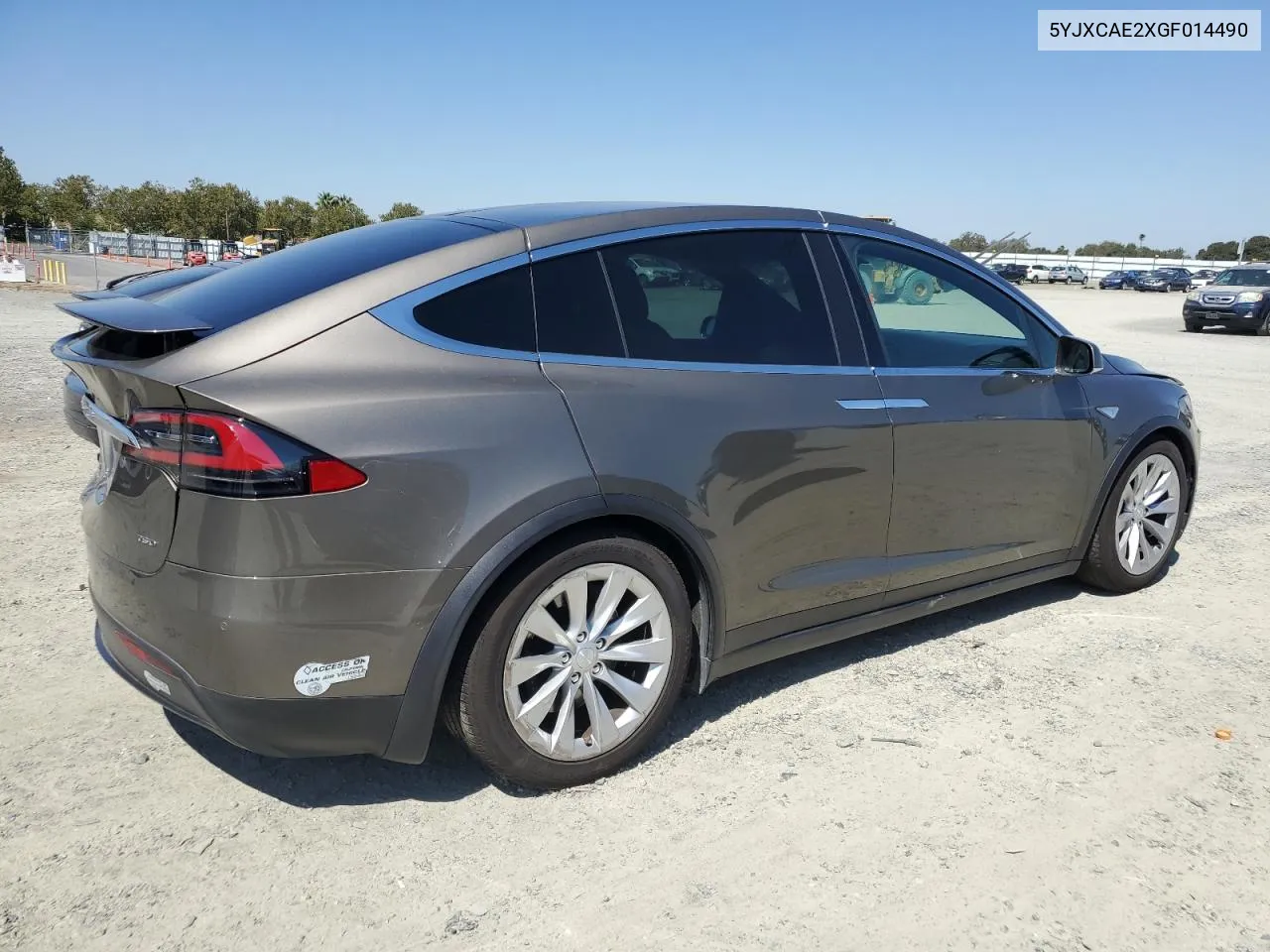 2016 Tesla Model X VIN: 5YJXCAE2XGF014490 Lot: 69725574