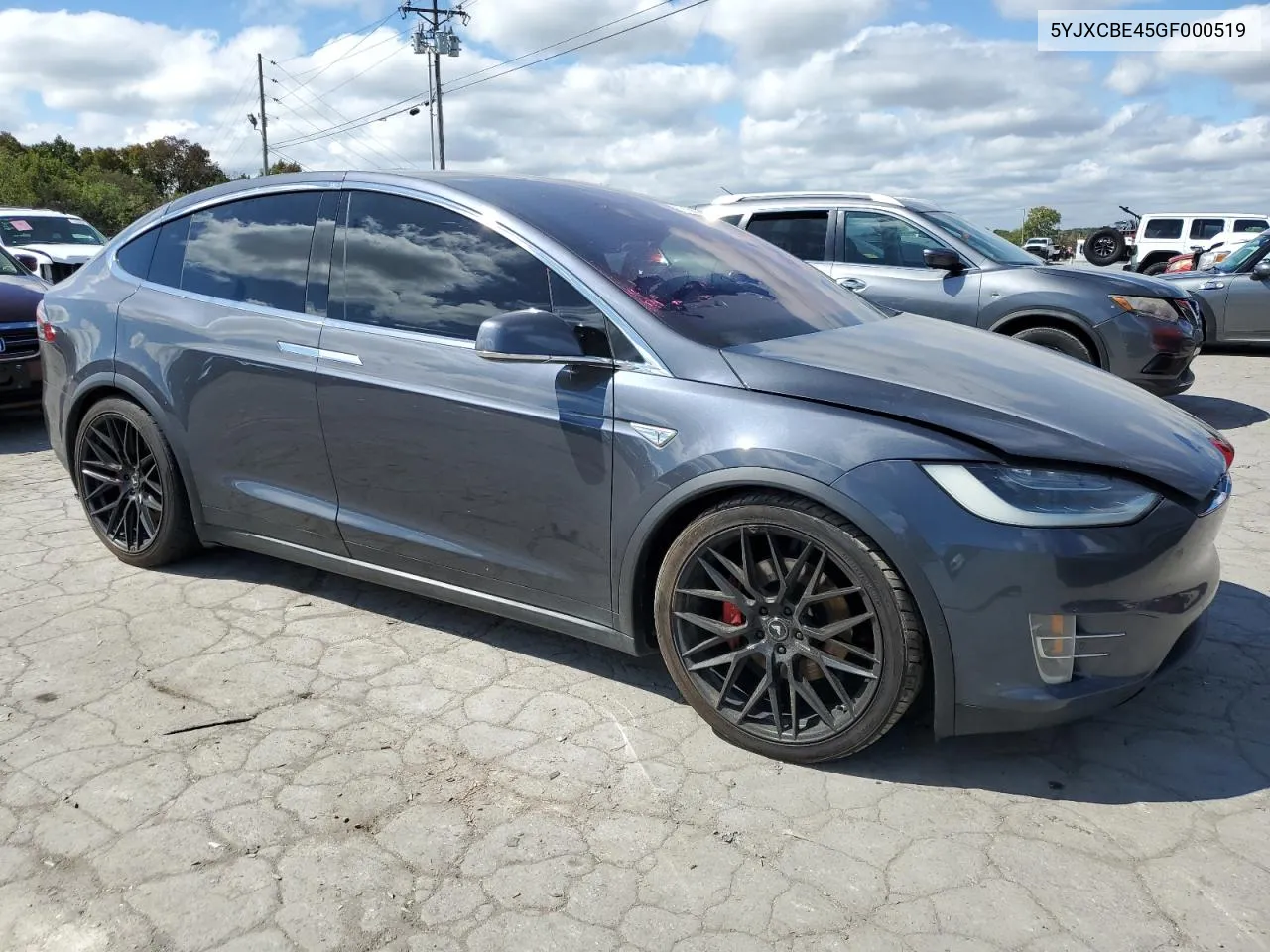 2016 Tesla Model X VIN: 5YJXCBE45GF000519 Lot: 72158934