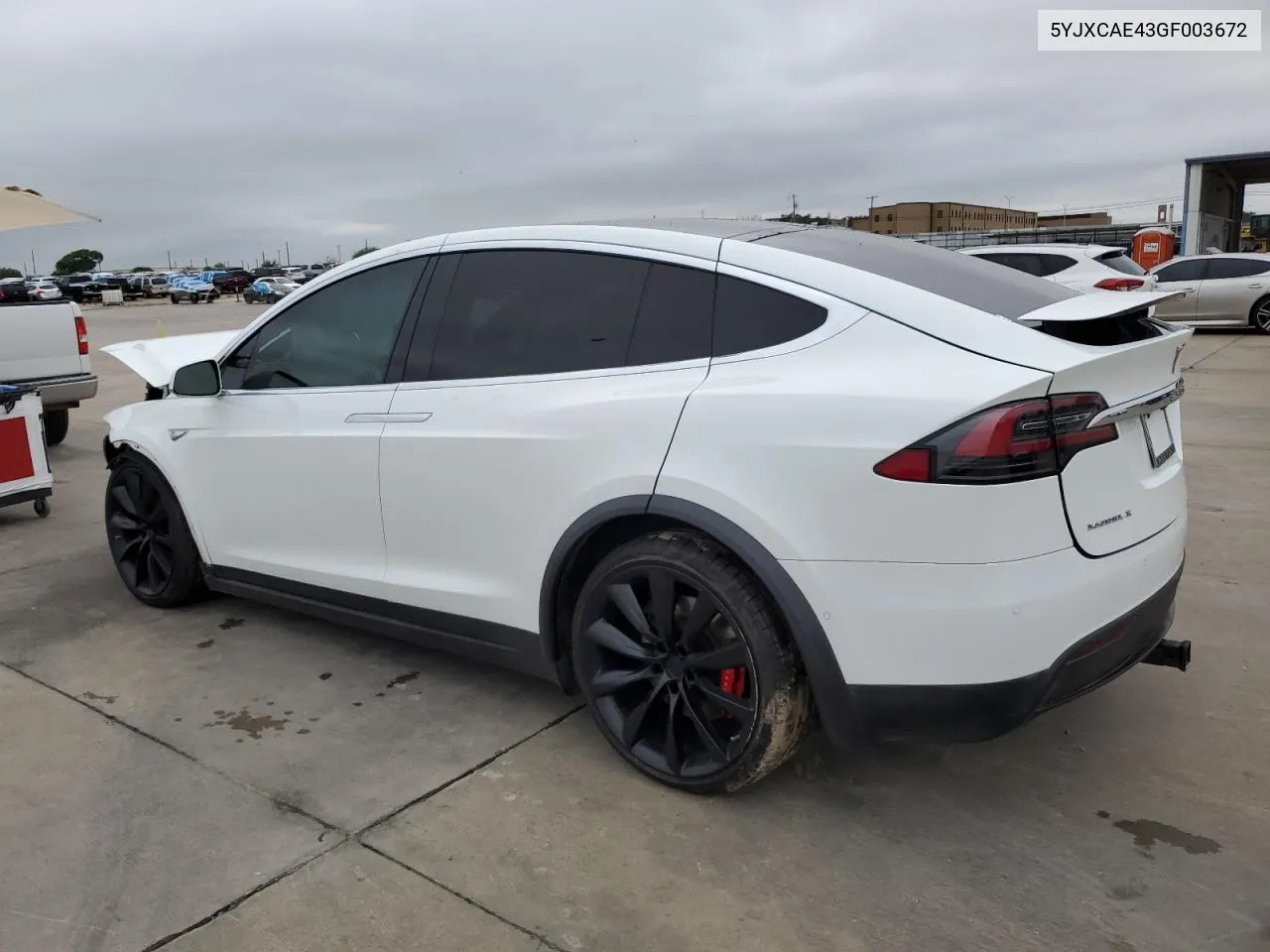 2016 Tesla Model X VIN: 5YJXCAE43GF003672 Lot: 72548544