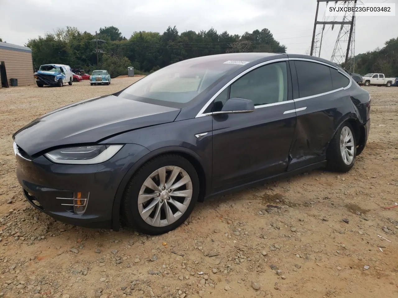 2016 Tesla Model X VIN: 5YJXCBE23GF003482 Lot: 73092254