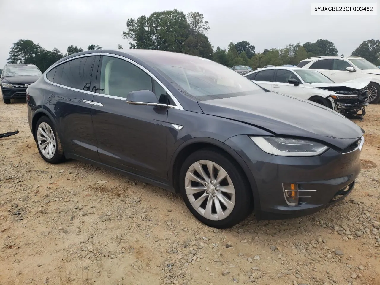 2016 Tesla Model X VIN: 5YJXCBE23GF003482 Lot: 73092254